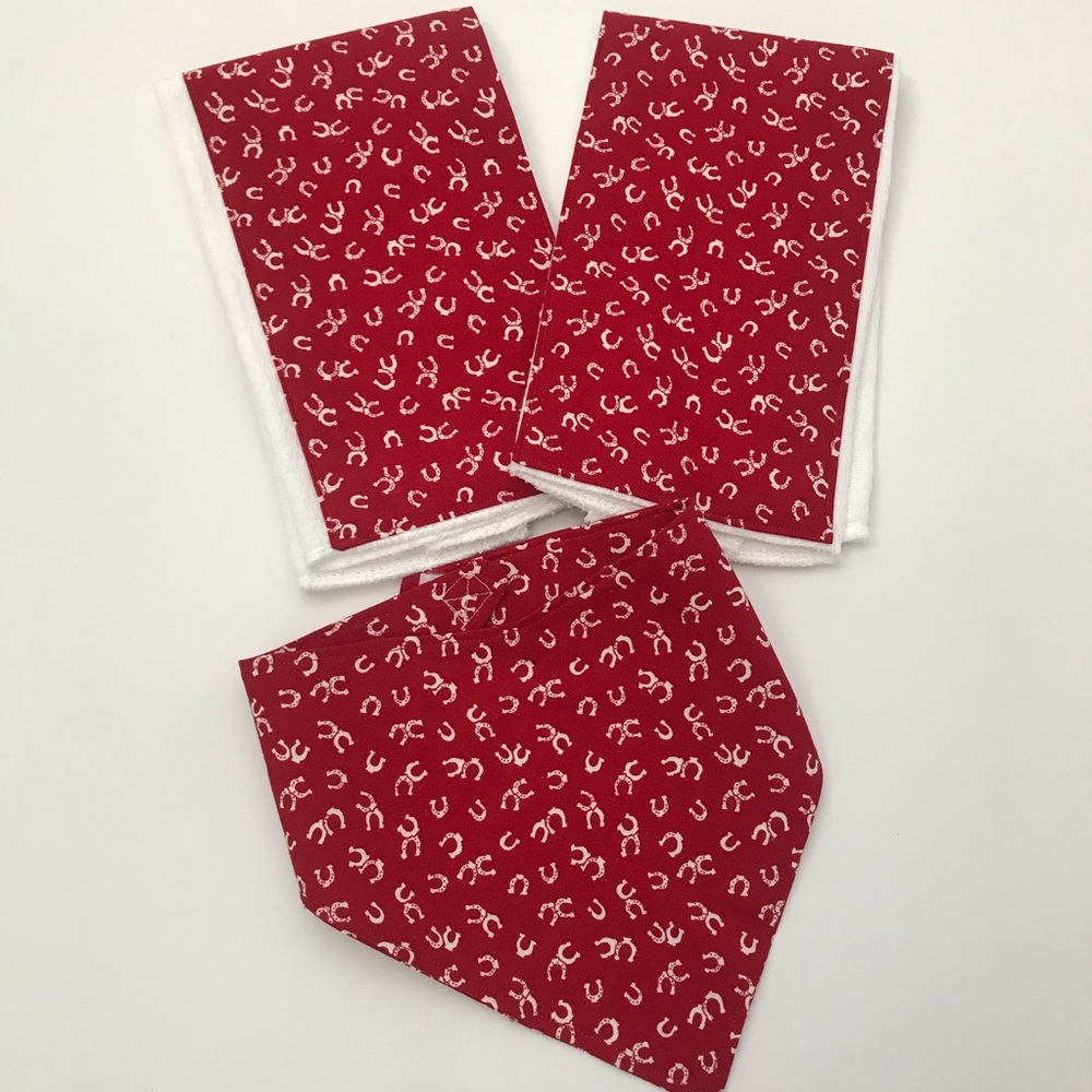 Baby western look Burp Cloth & Bib